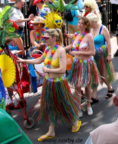 Umzug der geschmckten Betten