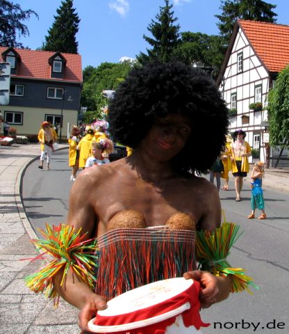 Umzug der geschmckten Betten