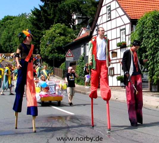 Umzug der geschmckten Betten