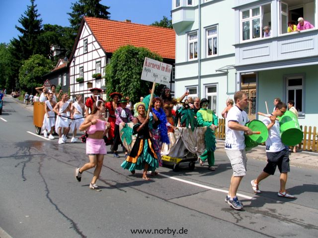 Umzug der geschmckten Betten