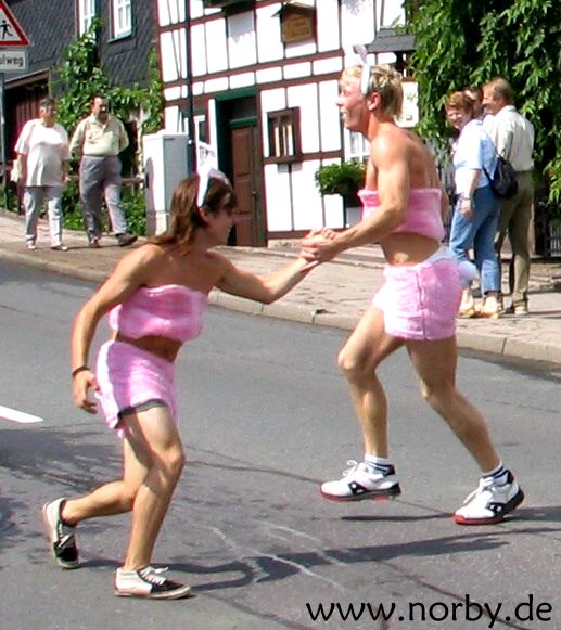 Umzug der geschmckten Betten