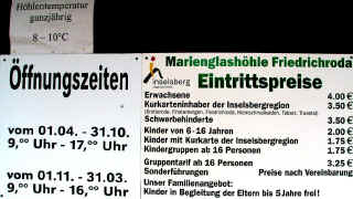 Marienglash�hle �ffnungszeiten (71874 Byte)